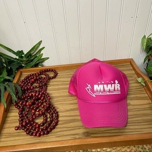Maui Wave Riders Hat Hawaiian Surfing School Pink